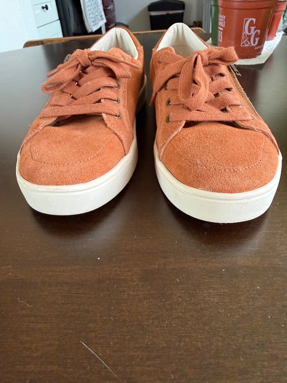 Revitalign orthotic suede brown sneakers size 8 - Picture 4 of 13